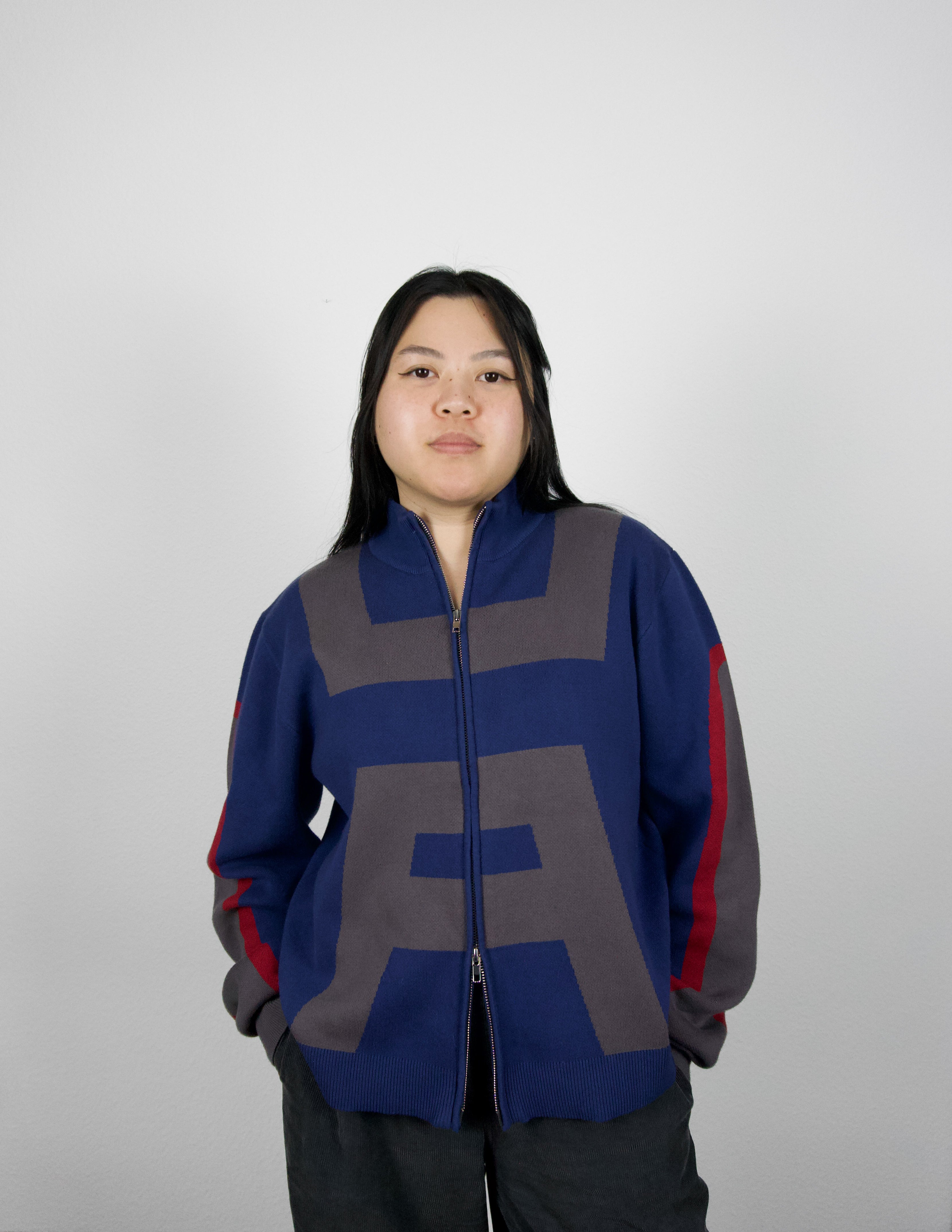 "Hero" knitted Zip-Up