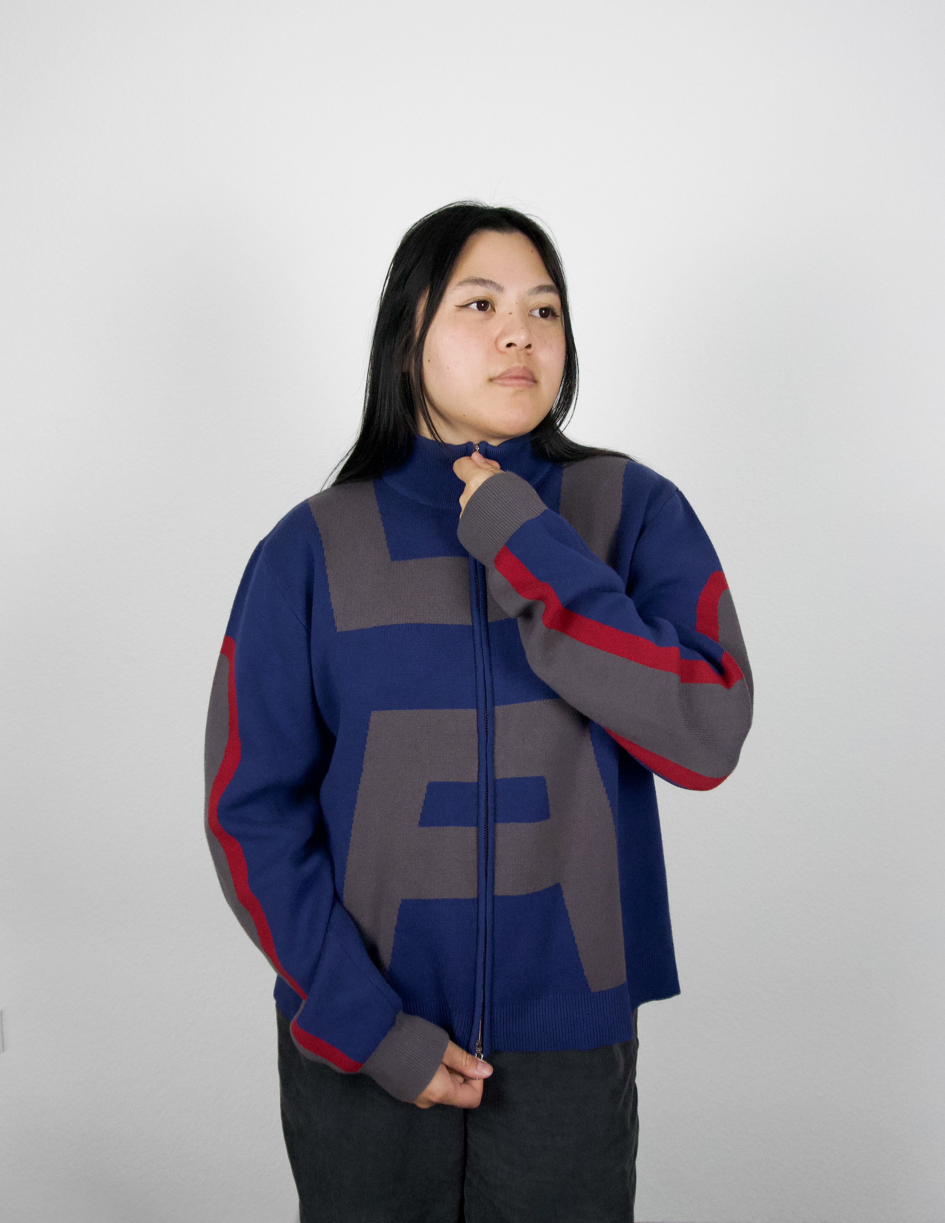 "Hero" knitted Zip-Up