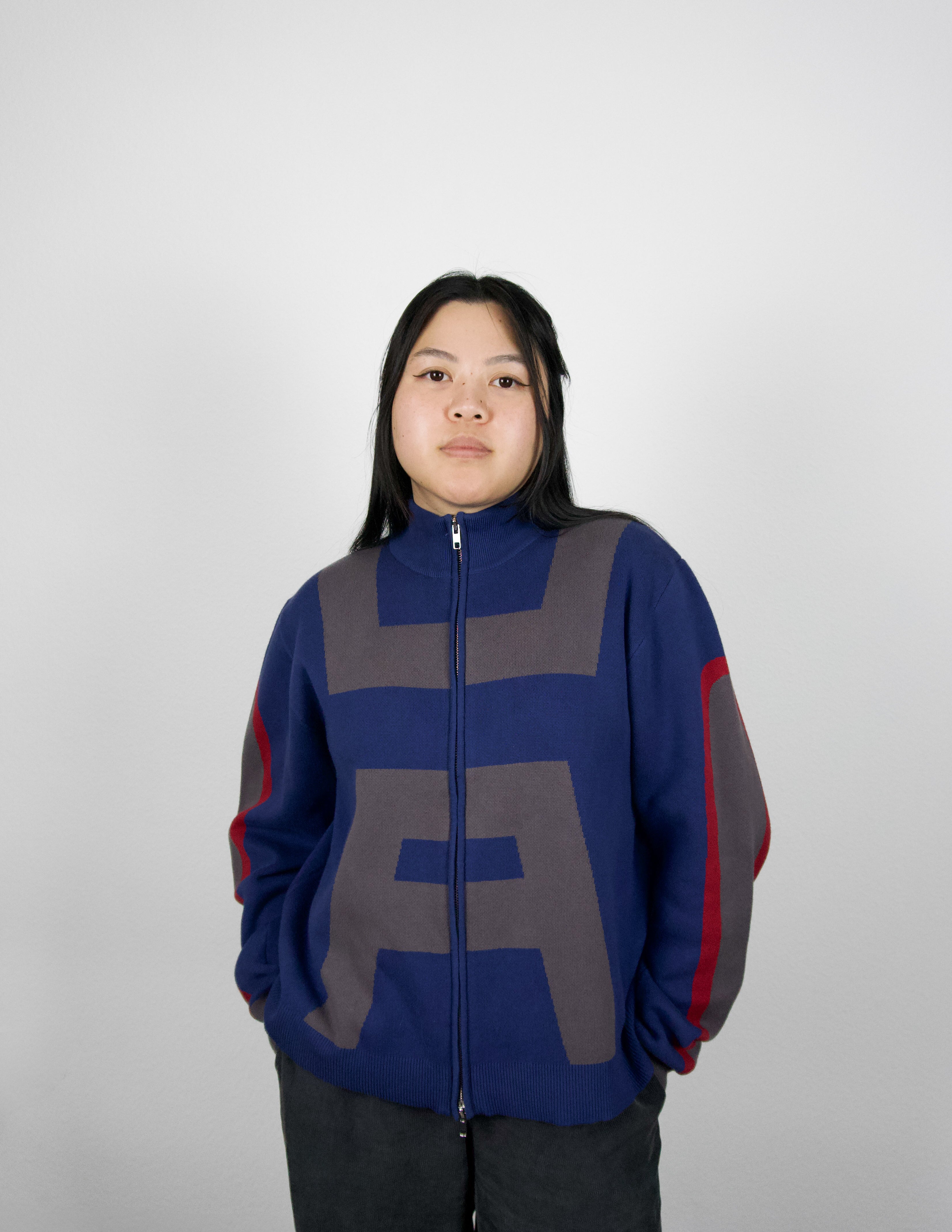 "Hero" knitted Zip-Up