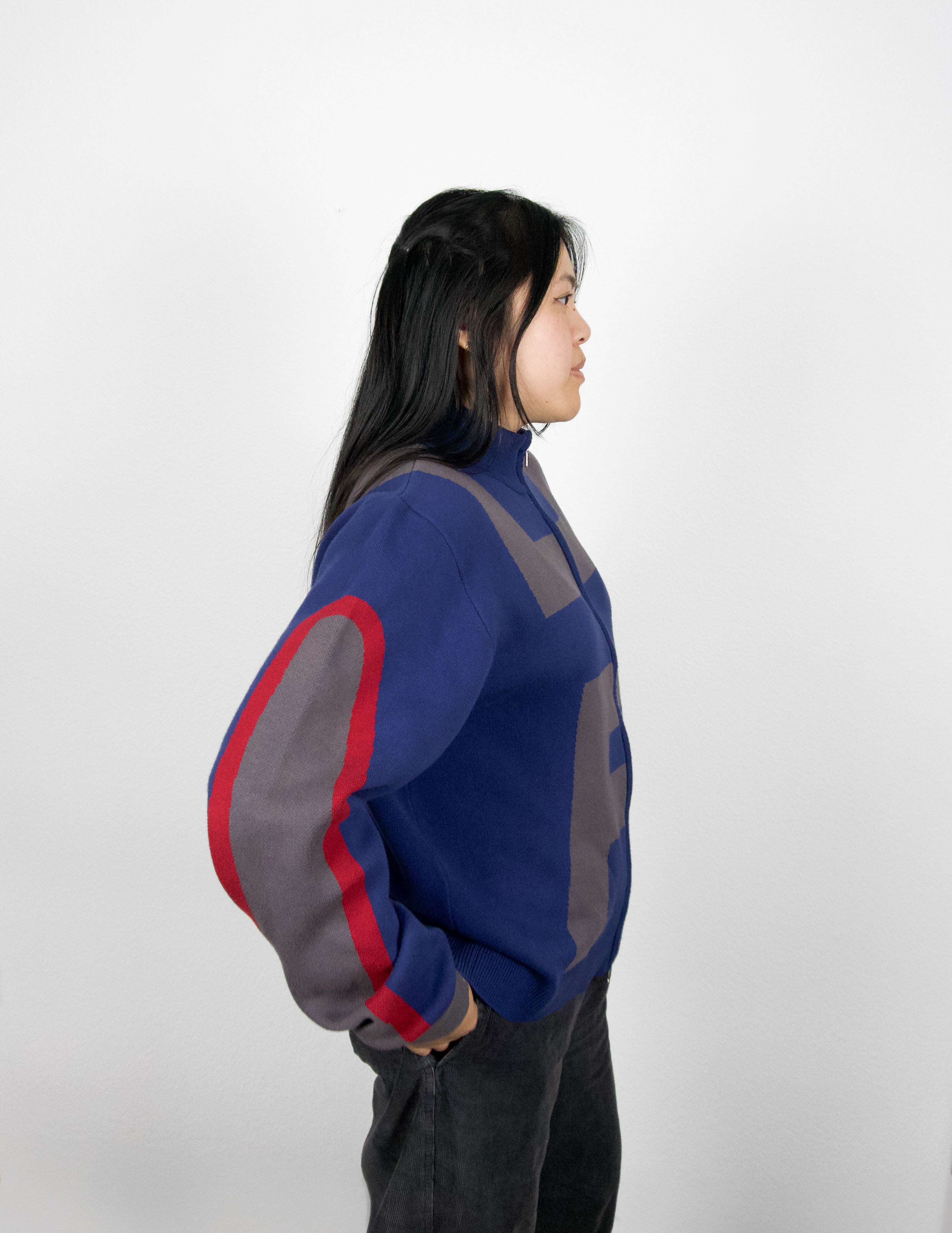 "Hero" knitted Zip-Up