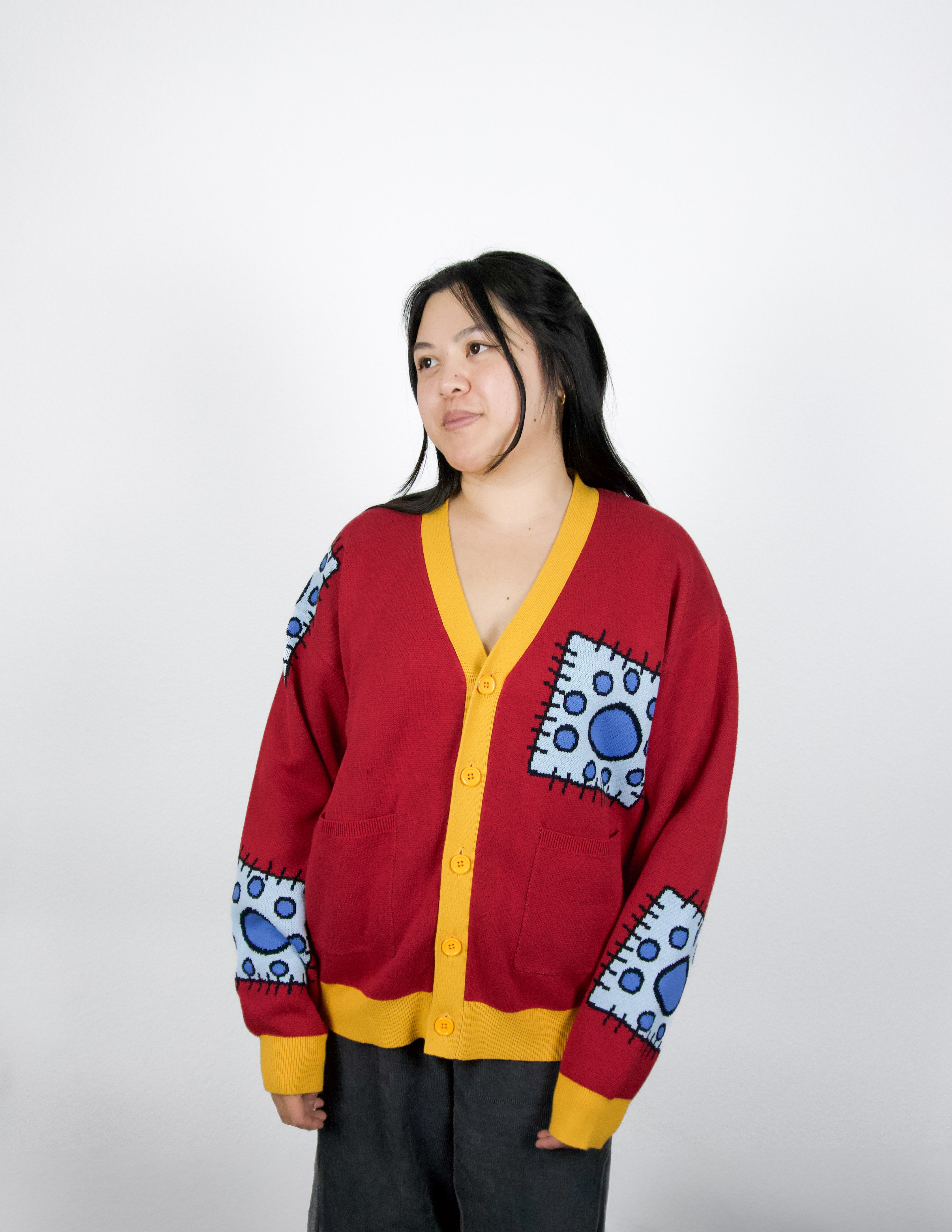 Red Kimono Cardigan