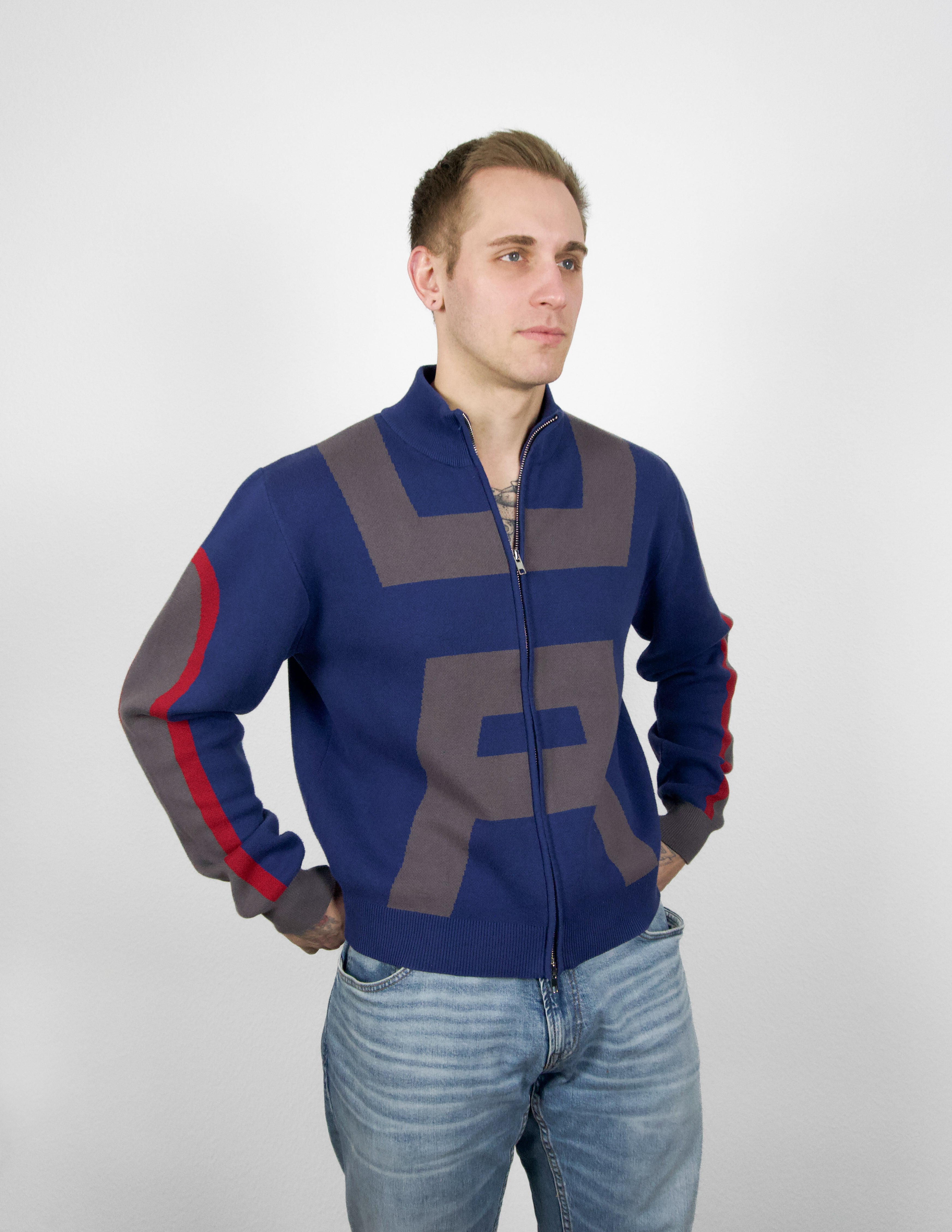 "Hero" knitted Zip-Up