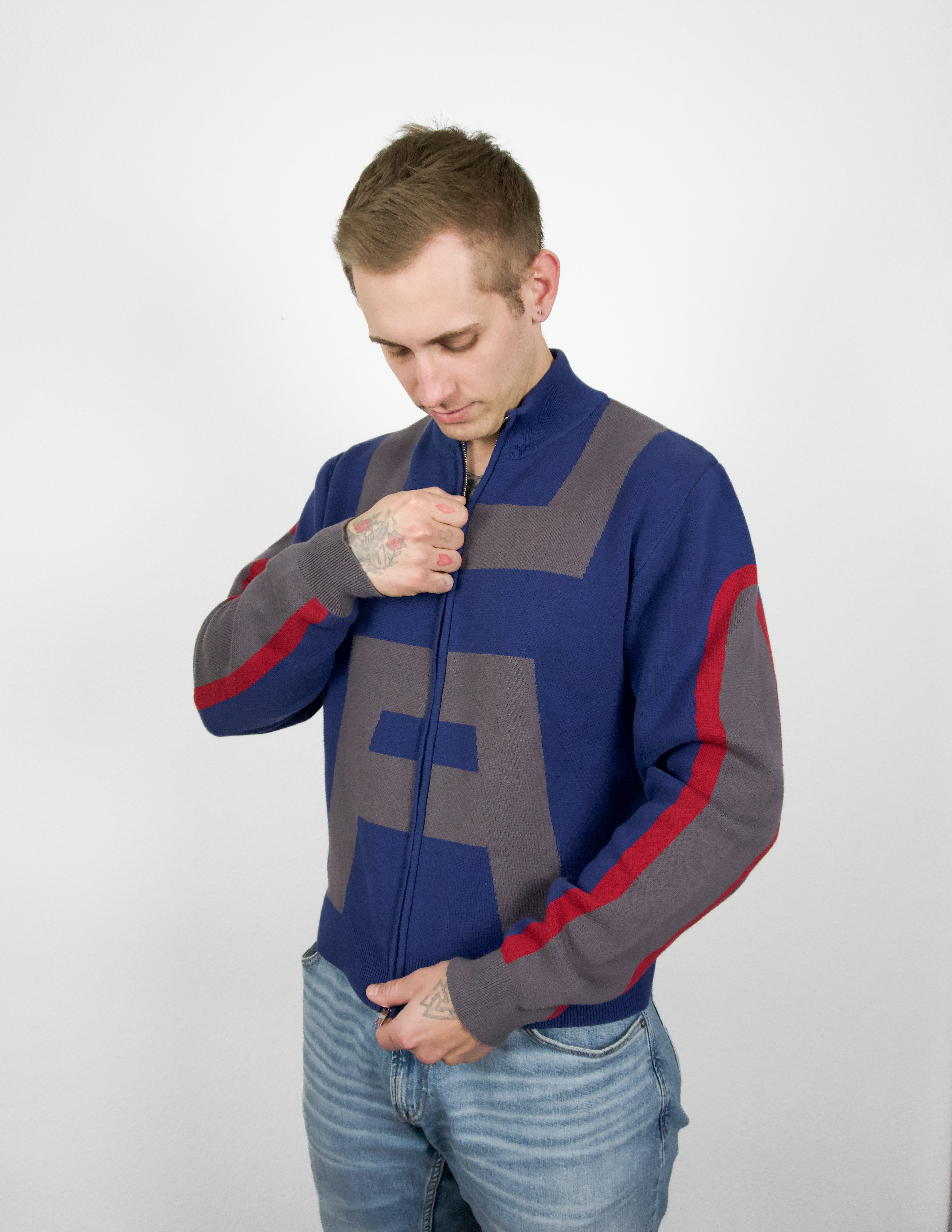 "Hero" knitted Zip-Up