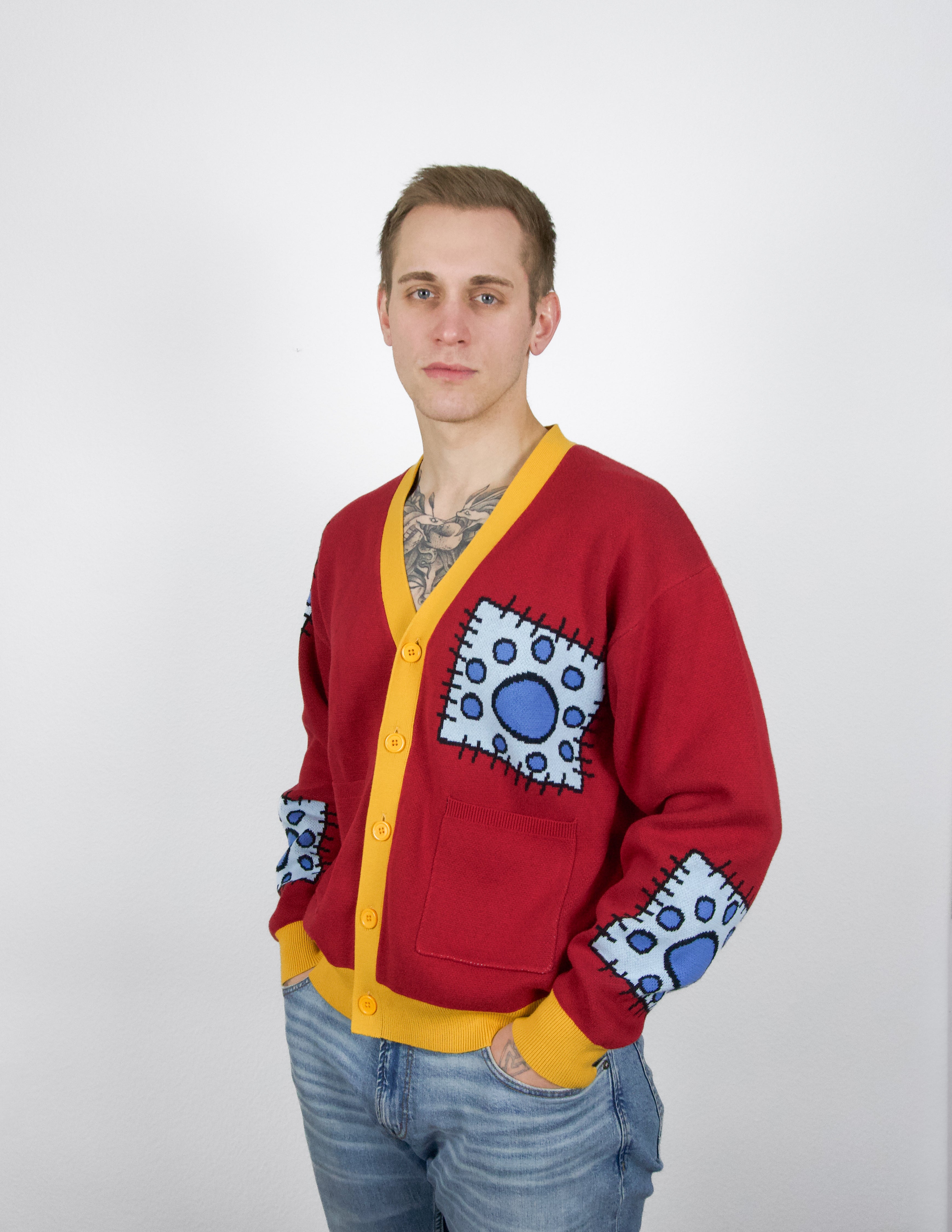 Red Kimono Cardigan