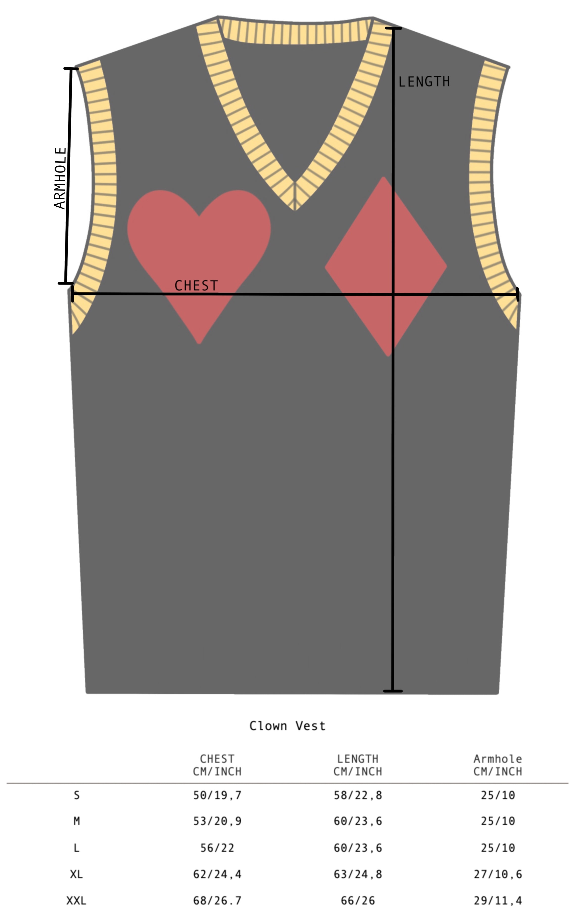 Knitted Clown Vest