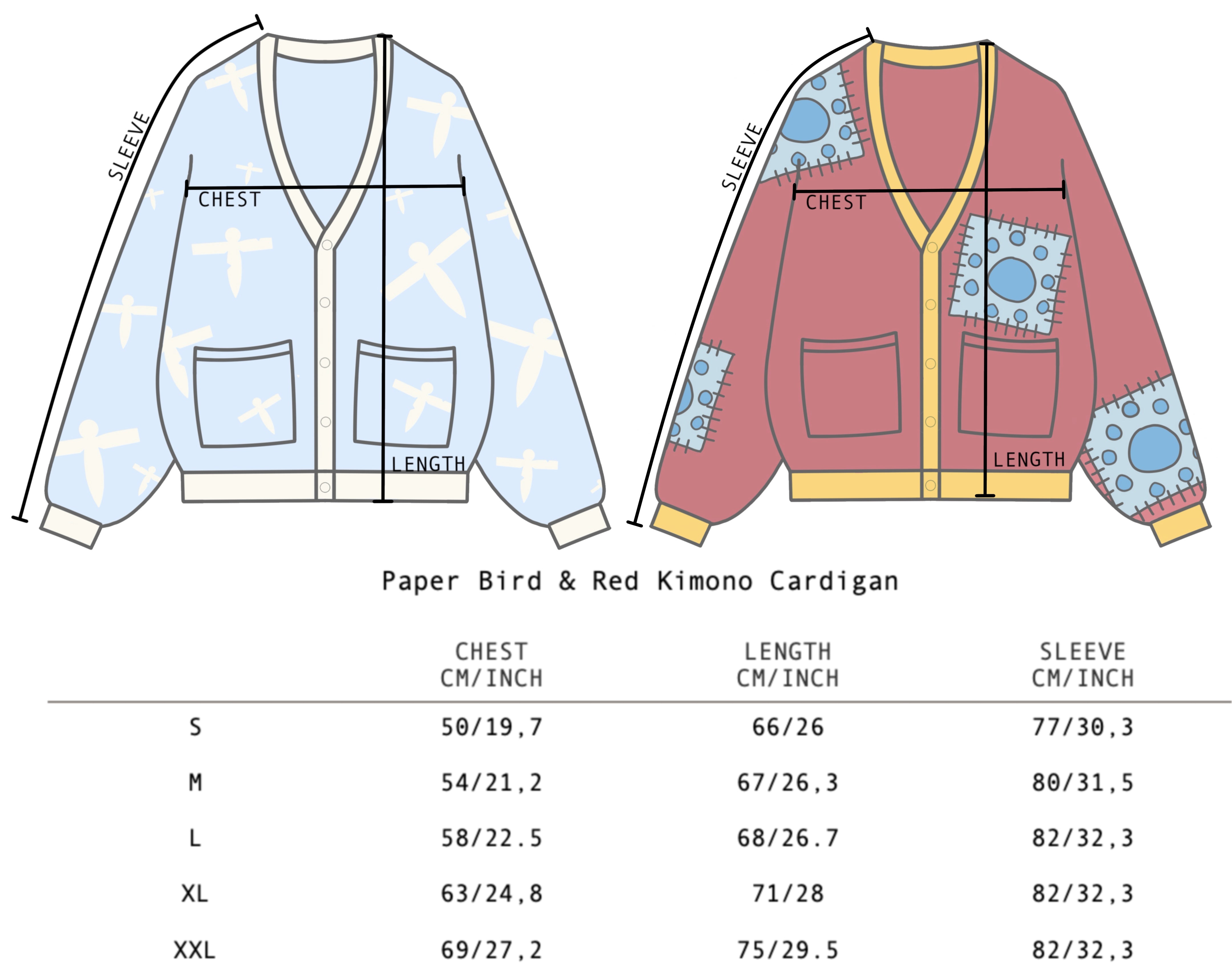Red Kimono Cardigan